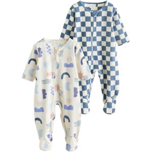 Next Nachtkledij  blauw / lichtblauw / poederroze / wit