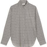 Marc O'Polo - Blouse - Grijs/Zwart - Klassieke Blouse - Lange Mouw