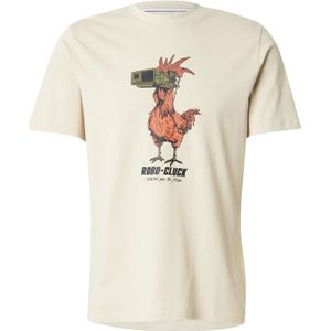 BLEND Shirt 'BHIDAN HUMOR ANIMAL'  beige / groen / donkeroranje / zwart