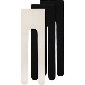 TWO SOON Panty's  zwart / wolwit