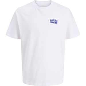 JACK & JONES Shirt  donkerblauw / wit