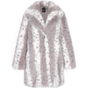 faina Wintermantel  grijs / wit