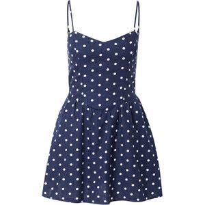 HOLLISTER Jurk  navy / wit