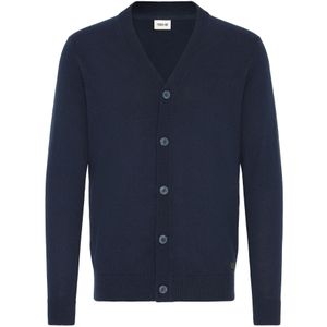 !Solid Gebreid vest 'Akalma'  navy