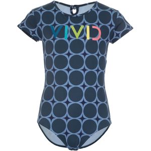 VIVID Badpak  navy / duifblauw / kiwi / zalm roze