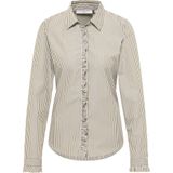 ETERNA - Blouse - Olijfgroen - Klassieke Blouse - Lange Mouw