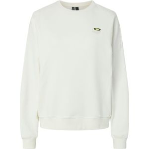 PIECES Sweatshirt 'PCFAST'  crème / kiwi / lichtroze / wit