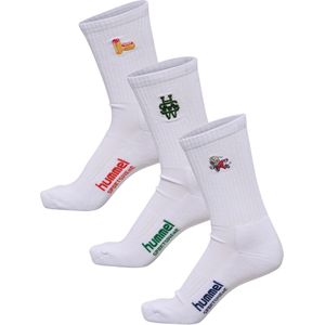 Hummel - Enkelsokken - Zwart - Geborduurd - Set van Drie Paar