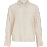 Vila - Maloa - Blouse - Ecru - Lange Mouwen