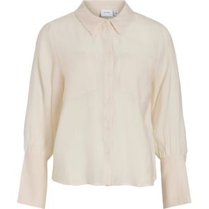 Vila - Maloa - Blouse - Ecru - Lange Mouwen