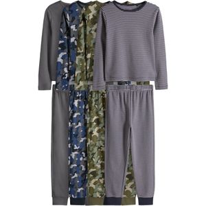 The Set Nachtkledij  navy / opaal / grijs / donkergrijs / lichtgroen / donkergroen / wit