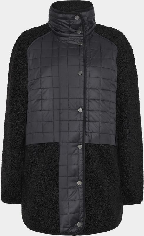 Didriksons - Hazel - Dameswinterjas - Zwart - Gewatteerde Kraag - 100 g/m² Vulling