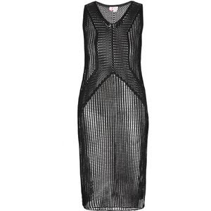 IZIA Gebreide jurk 'Fashion Look'  zwart