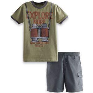 Denokids Trainingspak 'Explore'  kaki