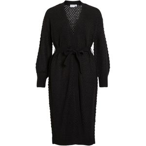 VILA Gebreid vest 'VILiomy'  zwart