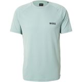 BOSS Functioneel shirt  grijs / mintgroen / zwart / wit