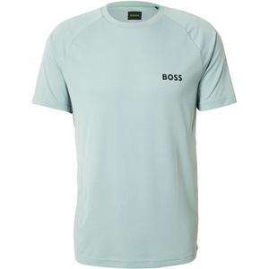 BOSS Functioneel shirt  grijs / mintgroen / zwart / wit