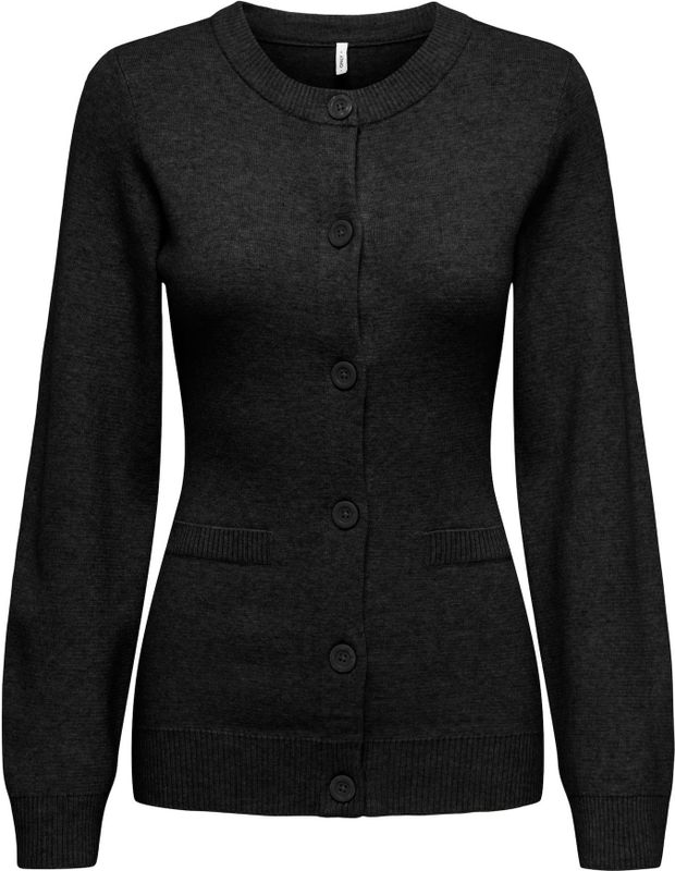 Only Tall Gebreid vest 'ONLKATIA'  zwart