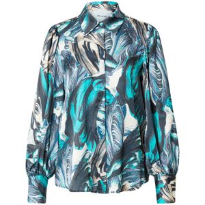 minus Blouse 'Lenore'  crème / turquoise / nachtblauw / jade groen