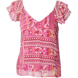 ONLY Blouse 'ONLASTA'  curry / pink / donkerroze / offwhite