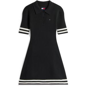 Tommy Jeans Gebreide jurk  navy / rood / zwart / wit