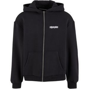 MJ Gonzales Sweatvest 'Burning Wings'  pasteelgeel / donkeroranje / zwart / wit