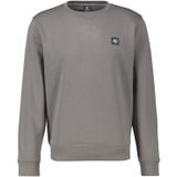 Sweatshirt met ronde hals en labelpatch