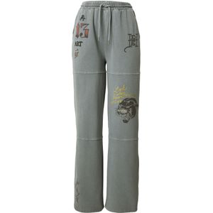 Ed Hardy Broek  grijs / donkergrijs / donkerrood / zwart