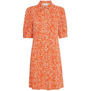 ICHI Blousejurk 'AYA'  beige / oranje