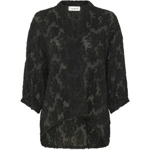 SOAKED IN LUXURY Blouse 'Raye'  zwart