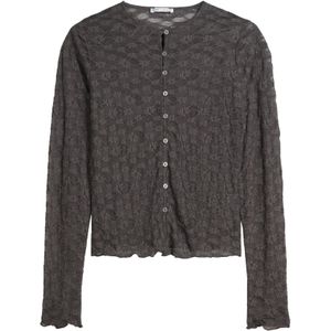 Bershka Blouse  donkergrijs