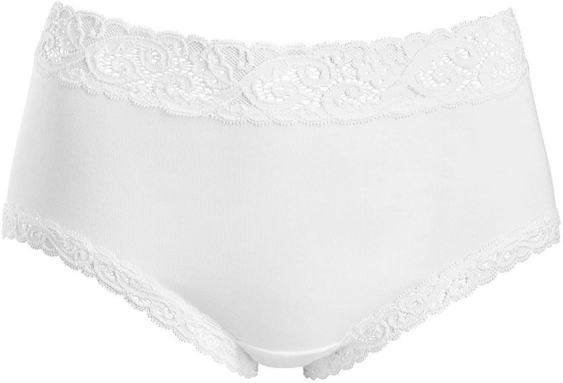 Hanro - Moments - Slip - Wit - High Waist - Effen Katoen