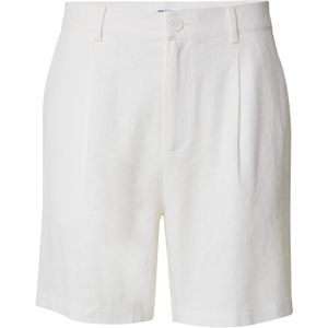 DAN FOX APPAREL Bandplooibroek 'Alan'  wit