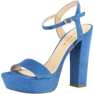 EVITA Sandalen met riem 'Stefania'  royal blue/koningsblauw