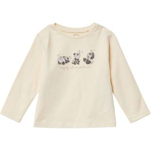 s.Oliver - T-Shirt - Panda-print - Zacht Katoenen Jersey - Lange Mouwen