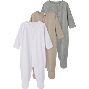 TWO SOON Nachtkledij  beige / grijs gemêleerd / wit