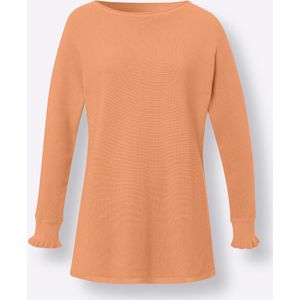 heine - Gebreide Trui - Abrikoos - 100% Katoen