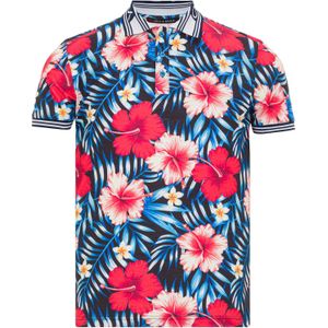 CIPO & BAXX Shirt  blauw / lichtroze / rood / wit