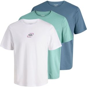 Jack & Jones Junior Shirt  navy / jade groen / rood / wit