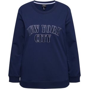 Ulla Popken Sweatshirt  navy / zilvergrijs