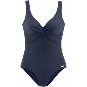 Beenlijn - Badpak - Marine - Zonder Beugels - Ingewerkte Softcups