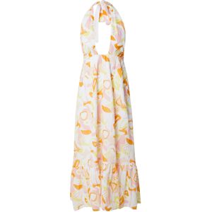 Gina Tricot Jurk  geel / oranje / rosa / wit