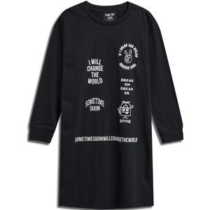 SOMETIME SOON Jurk  zwart / wit