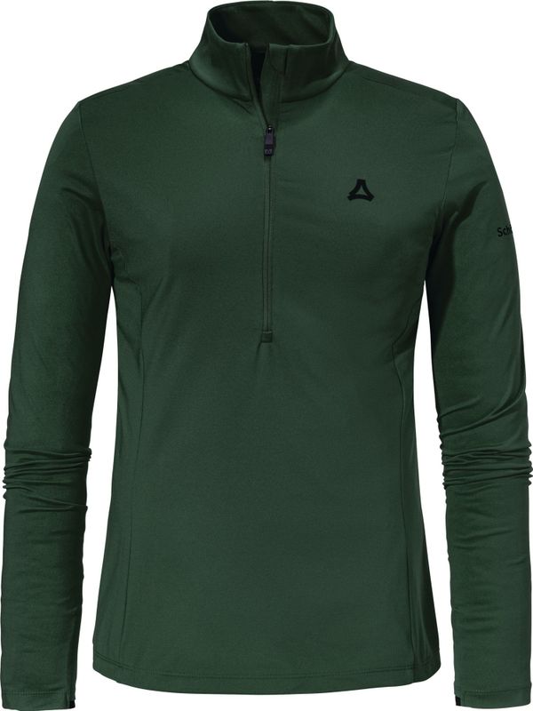 Schöffel - Functioneel Shirt - Donkergroen - Lange Mouw - Aansluitende Pasvorm