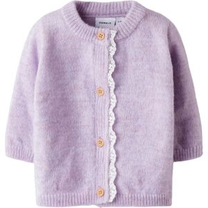 Name It Cardigan - Gebreid - NbfRikimmi - Aandenken Lilac - Name It - 56 - Cardigan