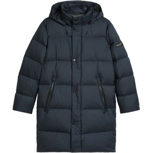 Marc O'Polo - Gewatteerde Jas - Donkerblauw - Met Capuchon - Waterdicht