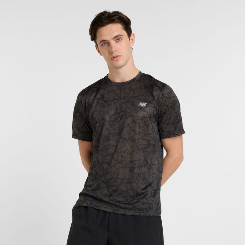 New Balance - Printed Short Sleeve T-Shirt - Multicolor - Katoen