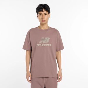 New Balance - Athletics Logo - T-shirt - Bruin - Katoen Jersey