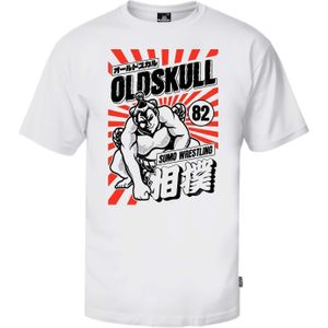 Oldskull Shirt 'ASIAN SUMO SENSATION'  wit