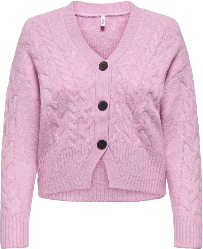 Onlrio - Vest - V-Hals - Lange Mouwen - Knoopsluiting - Knit Fit